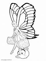 Barbie Pages Coloring Fairy Princess Mariposa Printable Drawing Girls Kids Print Clipartmag sketch template