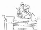 Horse Jumping Coloring Pages Show Realistic Lineart Print Printable Jump Color Getcolorings Deviantart Colorings sketch template