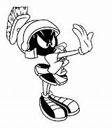 Marvin Martian Colouring sketch template