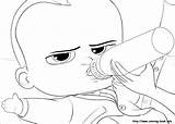 Coloring Boss Baby Pages Online Kids Print sketch template