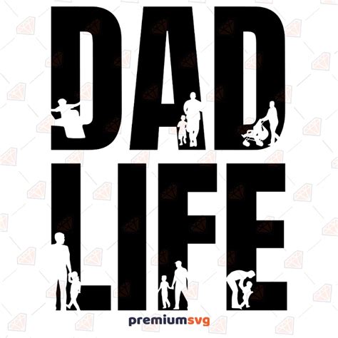 dad life svg fathers day svg cut files premiumsvg