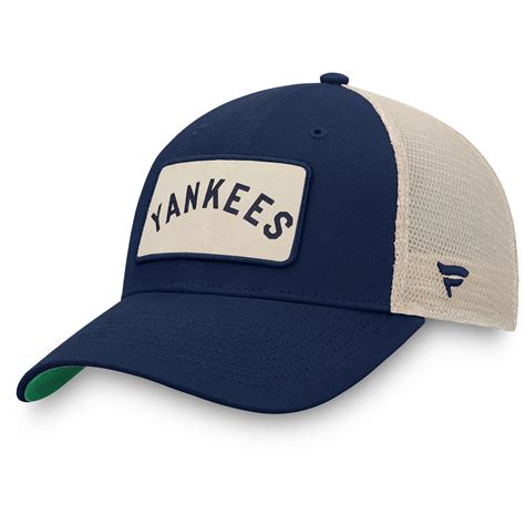 mlb  york yankees fanatics branded true classic trucker snapback hat