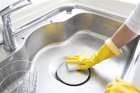 clean  stainless steel sink  methods