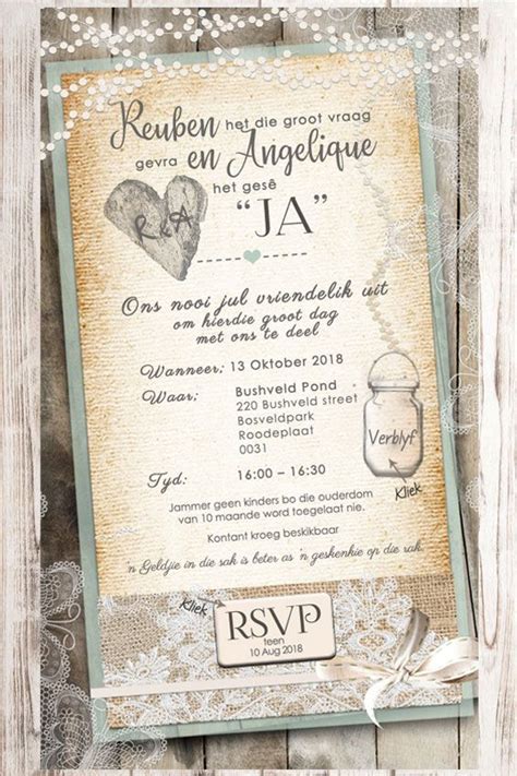 afrikaanse  pos uitnodigings  invites die tuiste van  pos uitnodigings wedding