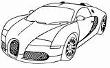 Bugatti Veyron Chiron Voiture Colouring sketch template