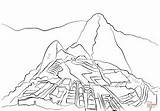 Machu Picchu sketch template