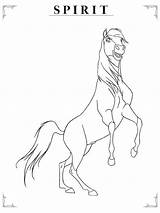 Spirit Coloring Pages Movie Horse Drawing Getdrawings sketch template