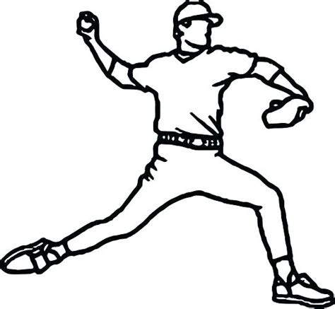 baseball pitcher drawing    clipartmag