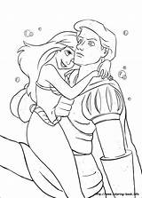 Coloring Pages Disney Couples Eric Ariel Getcolorings Melody Colouring sketch template