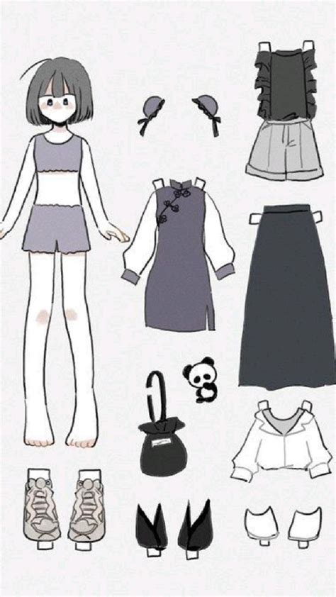 paper doll   profile  kuromi   paper dolls clothing