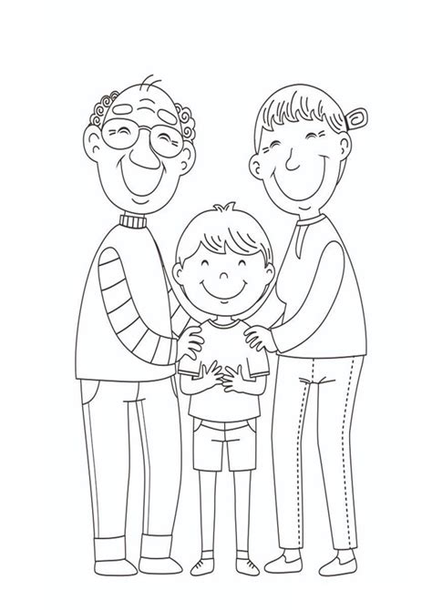 coloring pages grandparents  kids coloring pages