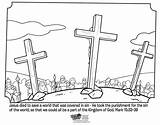 Coloring Pages Jesus Cross Bible Colouring Easter Kids Crucifixion Mark Whatsinthebible Sheets Resurrection Good Color Story Printable Sheet Children Activity sketch template