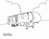 Wheel Camping Coloring 5th Camper Pages Fifth Travel Drawing Trailer Trailers Rv Signs Campers Sketch Clipart Paint Sketchite Gifts Printable sketch template