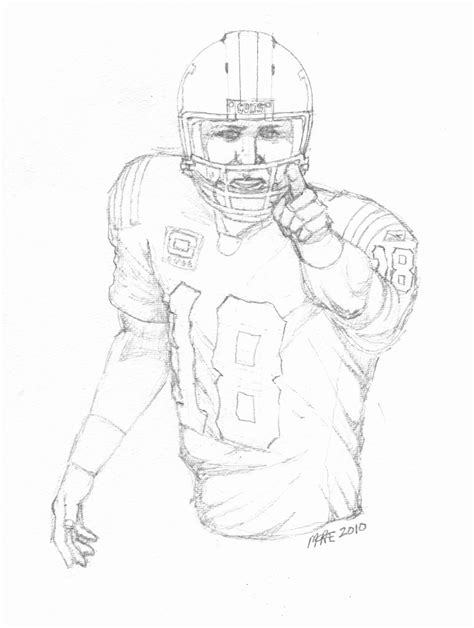 peyton manning sketch  paintingvalleycom explore collection