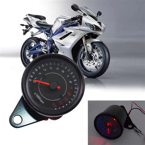 buy universal  motorcycle tachometer meter gauge  rpm moto led