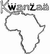Africa Coloring Pages Map African Continent Kwanzaa South Color Getdrawings Drawing sketch template