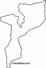 Mozambique Atlas Worldatlas sketch template