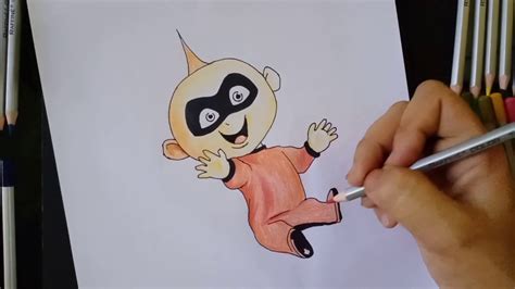 draw baby jack jack  incredibles youtube