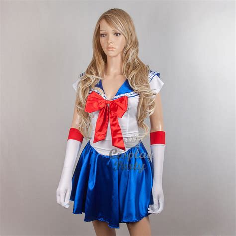 sexy sailor moon girl dress costume w glove set for cosplay party ebay