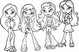Coloring Bratz Pages Doll Printable Girls Baby Clipart Library Clip Popular sketch template
