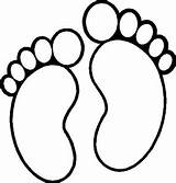 Footprint Footprints Coloring Printable Template Outline Footsteps Baby Pages Pattern Feet Clipart Templates Foot Clip Blank Cut Designlooter Clipartbest Cliparts sketch template