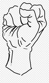 Fist Clenched sketch template