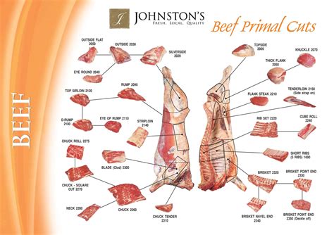printable meat butcher chart printable jd