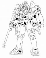 Gundam Tallgeese Wing Mewarnai Lineart 00ms Gundams Wikia Gambarkakak Bryant sketch template