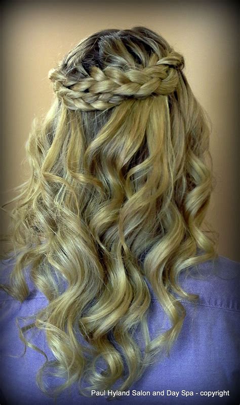 bridal  prom special occasion style  long loose curls