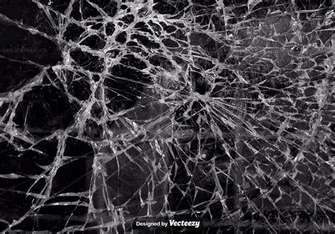 vector realistic texture of cracked glass download free vector art