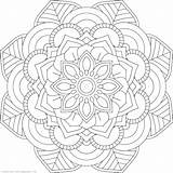 Lotus Mandala Coloring Pages Flower Symmetry Getcolorings Color Printable sketch template