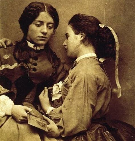 1874 around town vintage lesbian victorian photography girls in love