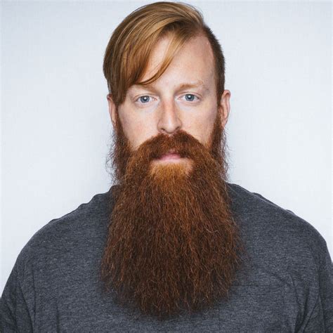 beardrevered on tumblr long hair beard beard lover red
