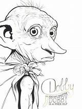 Dobby Potter Harry Elf Coloring Pages Fun Kids Drawings Visit sketch template