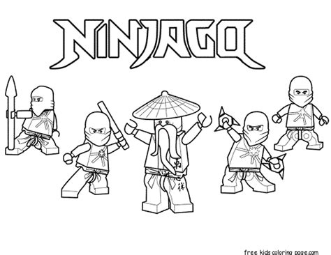 ninjago ninja team coloring pages  kids coloring page