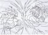 Goku Vegeta Gorille Majin Ssj2 Ssj3 Paintingvalley sketch template