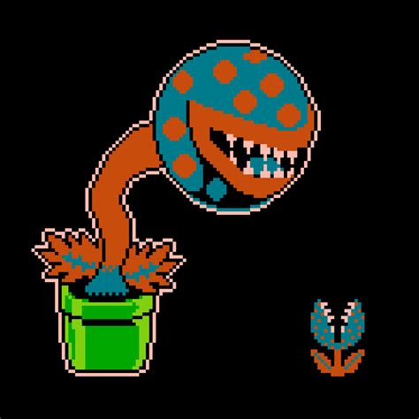 piranha plant from smb nes but in higher resolution by anonimjooj on