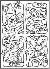 Coloring Pages Colouring Kids Owl Sheets Color Adult Random Printable Dover Para Books Publications Printables Book Drawing Doodle A4 Cute sketch template