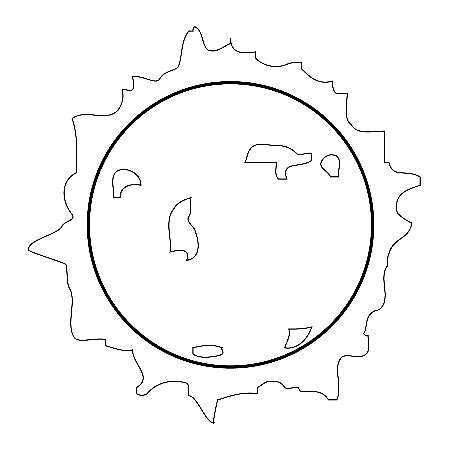 lesson   realistic sun coloring page  solar system model