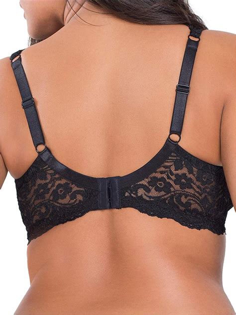 smart and sexy women s plus size curvy signature lace unlined black