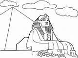 Pyramid Coloring Sphinx Pages Egyptian Giza Para Egipto Egypt Colorear Drawing Dibujos Pyramids Ancient Piramides Dibujo Con Egipcios Print Google sketch template