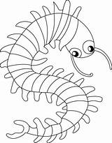 Centipede Coloring Pages Crawling Kids Choose Board Preschool Getcolorings Bestcoloringpages Popular Results Print sketch template