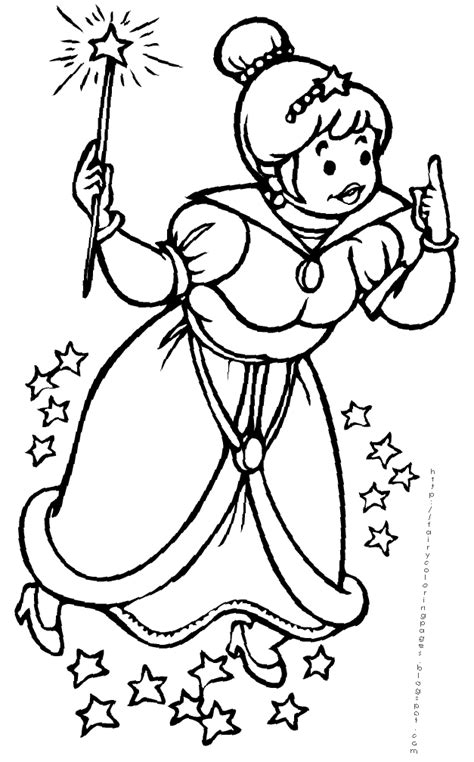 fairy god mother coloring pages  printable pictures coloring
