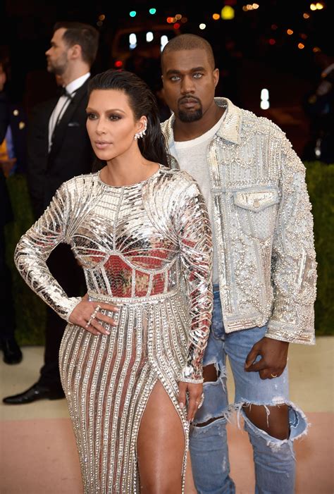 kim kardashian in silver balmain dress at the 2016 met gala