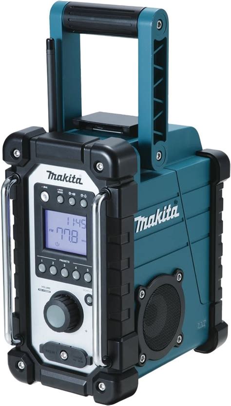 makita dmr amfm cordedcordless jobsite radio blue amazonca tools home improvement