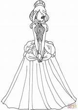 Winx Coloring Pages Club Darcy Getdrawings sketch template