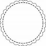 Scalloped Printable Circle Template Scallop Clipart Tag Tags Digital Frame Meinlilapark Gift Etiketten Ausdruckbare Freebie Templates Transparent Label Blank Background sketch template
