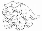 Cera Dinosaure Richwald Smallest Believes Pieds Coloriages sketch template