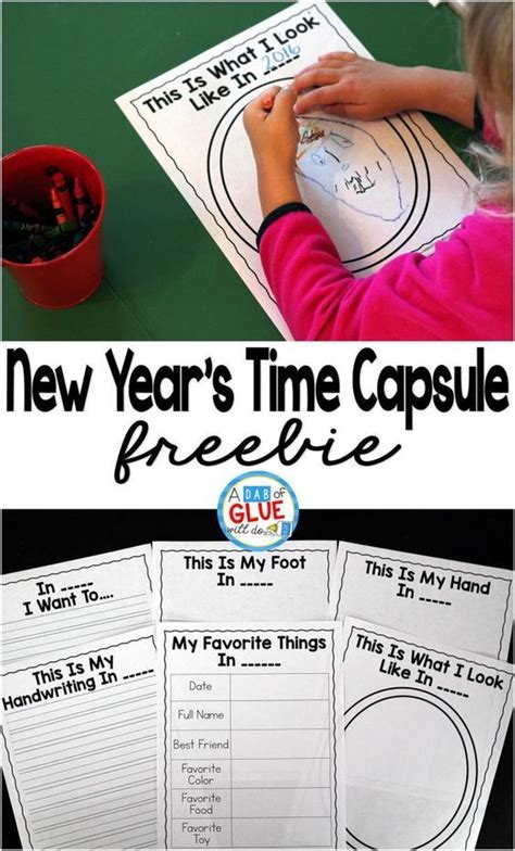 years time capsule ideas  dab  glue    years eve