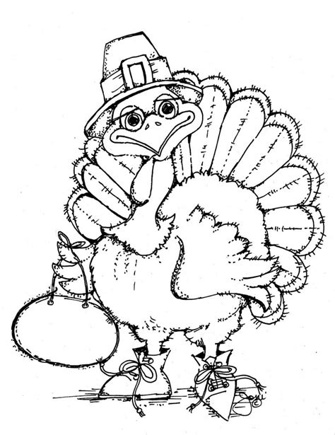 printable turkey coloring pages  kids